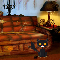 Free online html5 games - Knf Halloween Party House Escape  game 