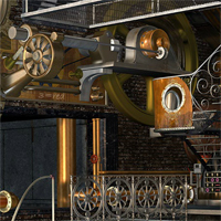 Free online html5 games - Steampunk House Escape game 