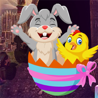 Free online html5 games - Games4King Bunny And Chick Escape game - WowEscape 