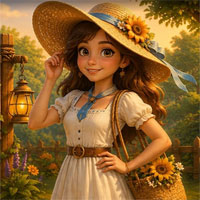 Free online html5 escape games - Sunhat Girl Escape Game