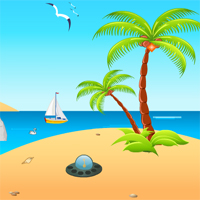 Free online html5 games - New Beach Escape game 
