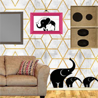 Free online html5 games - 8b Elephant House Escape game 