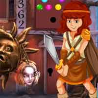 Free online html5 games - Games4King Viking Woman Rescue game - WowEscape 