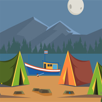 Free online html5 games - KidsJollyTv Escape from Tent Boat game 