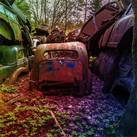 Free online html5 games - Abandoned Vehicle Forest Escape game 