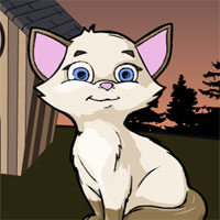 Free online html5 games - GFG Kitten Rescue from Scary House game 