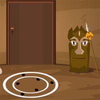 Free online html5 games - GenieFunGames Tribal Hut Escape game 