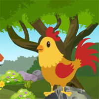 Free online html5 games - Cute Rooster Rescue Games4King game 