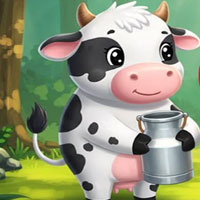 Free online html5 games - Cute Milk Cow Rescue game 
