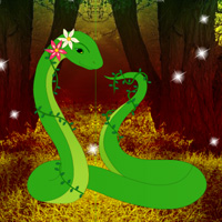 Free online html5 games - G2R Fantasy Green Snake Rescue game 
