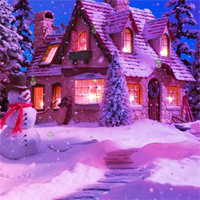 Free online html5 games - HOG Night Christmas Hidden Snowman game 