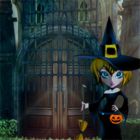 Free online html5 games - 8BGames Halloween Kids Escape game 