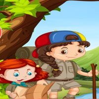 Free online html5 games - G2M Rescue the Trapped Kids game 