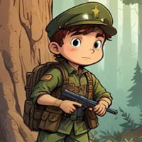 Free online html5 games - Brave Soldier Kid Escape game 