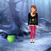 Free online html5 games - Dark Forest Girl Escape HTML5 game 