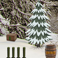 Free online html5 games - 8b Winter Santa Escape game 