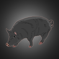 Free online html5 games - FG Black Slavonian Pig Escape  game 