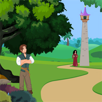 Free online html5 games - Rapunzel Sweet Kisses Escape game - WowEscape 