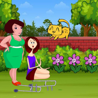 Free online html5 escape games - BIG Zara Helps Her Handicapped Friend