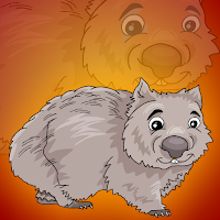 Free online html5 games - G2J Cute Wombat Escape game - WowEscape 
