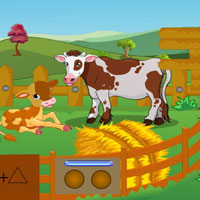 Free online html5 games - G2J Heifer Calf Hungry Escape game 