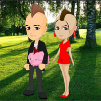 Free online html5 games - Couple Discovers The Pet game 
