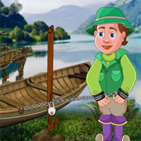 Free online html5 games - Lake Boat House Escape YolkGames game 