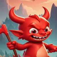 Free online html5 games - Mischievous Devil Escape  game 