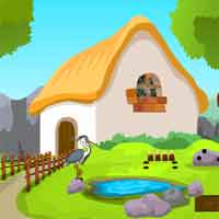 Free online html5 games - KnfGame Forest Little Cottage Escape game 