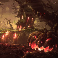 Free online html5 games - Spooky Halloween Village Escape game 