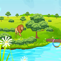 Free online html5 games - Goat Escape From Lion game 