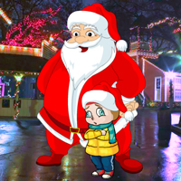 Free online html5 games - Magical Santa Little Girl Rescue game - WowEscape 