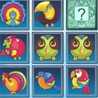 Free online html5 games - Cartoon Birds Memory NetFreedomGames game 