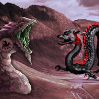 Free online html5 games - Big Dragon Land Escape game 