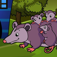 Free online html5 games - G2J Opossum Family Escape game 