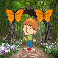 Free online html5 games - Innocent Boy Garden Escape HTML5 game 