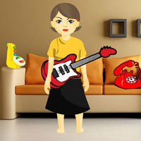 Free online html5 games -  Riya Goes To Guitar Class game 
