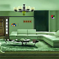 Free online html5 games - Pretty Green Room Escape game 