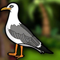 Free online html5 games -  G2J Cute Seagull Escape game - WowEscape 