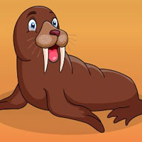 Free online html5 games - Laptev Walrus Escape game 