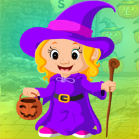 Free online html5 games - Games4king Gorgeous Witch Girl Escape game 