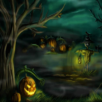 Free online html5 games - Halloween Silhouette Forest Escape HTML5 game 