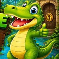 Free online html5 escape games - Happy Crocodile Escape