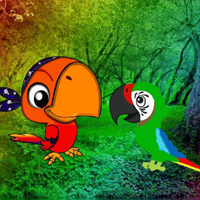 Free online html5 games - Colorful Jungle Birds Escape game 