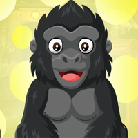 Free online html5 games - Games4King Baby Gorilla Escape game - WowEscape 