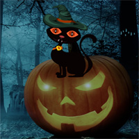 Free online html5 games - Games2rule Get Back Halloween Cat game 