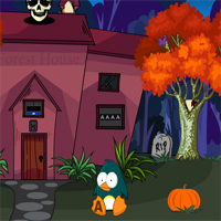 Free online html5 games - Games4King Alone Forest House Escape game 