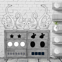 Free online html5 games - 8BGames Black and White House Escape game 