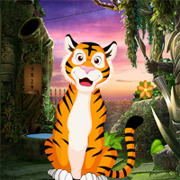 Free online html5 games - Games4King Tiger Rescue From Cave game 