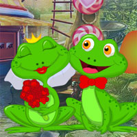 Free online html5 games - G4K Lovely Frogs Escape game 